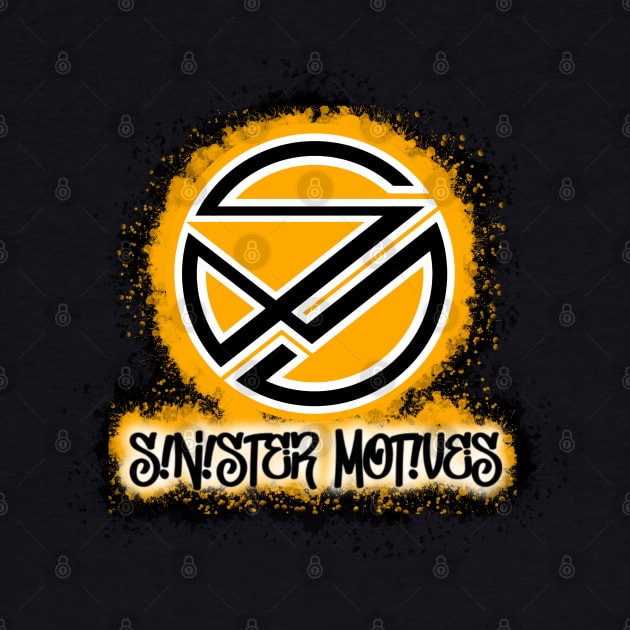 Sinister Motives logo orange by Sinister Motives Designs